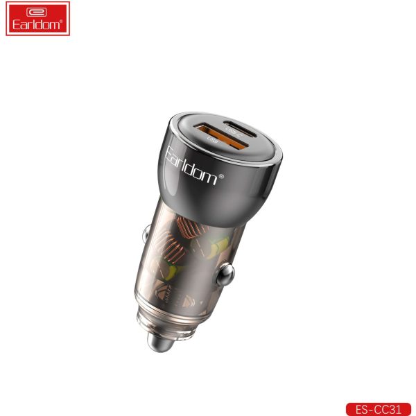 شارژر فندکی Earldom CC31  الدرام 30 وات فست شارژ